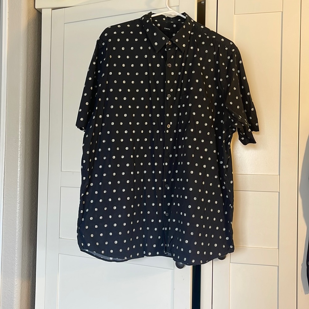 Theory men’s short sleeve button down